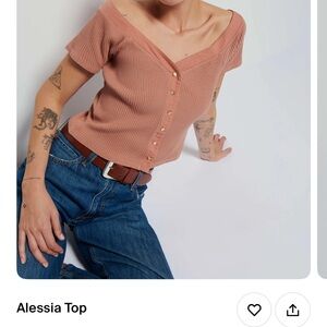 Nation LTD Alessia Top Mocha Mousse